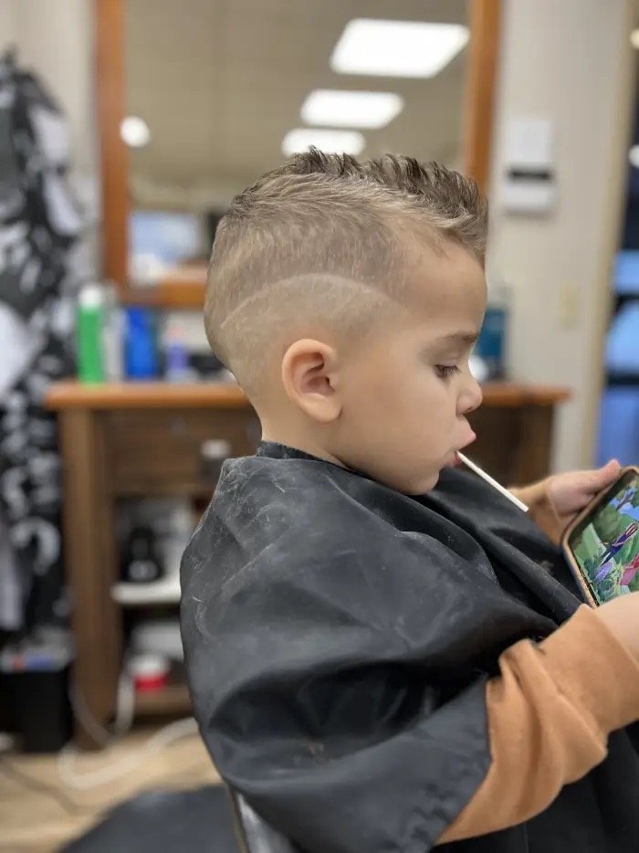 Fade haircut from The Barber at BMG gallery